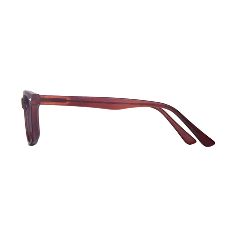 Rectangle Brown Eyeglasses