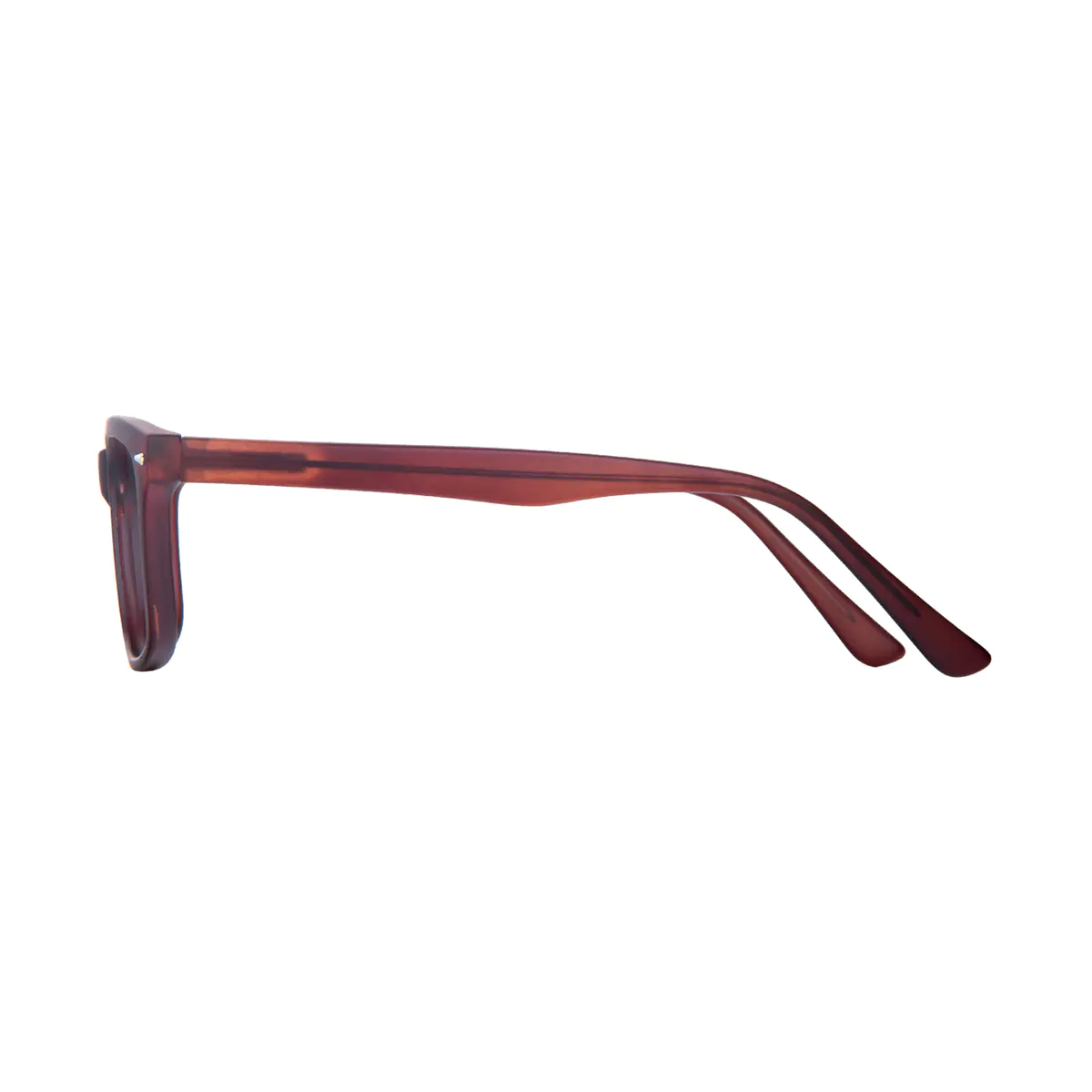 Rectangle Brown Eyeglasses