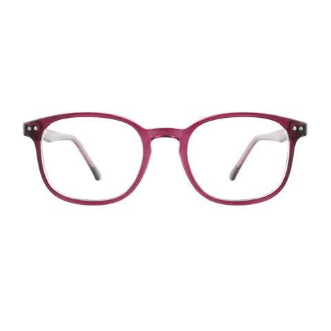 Square Purple Reading Glasses