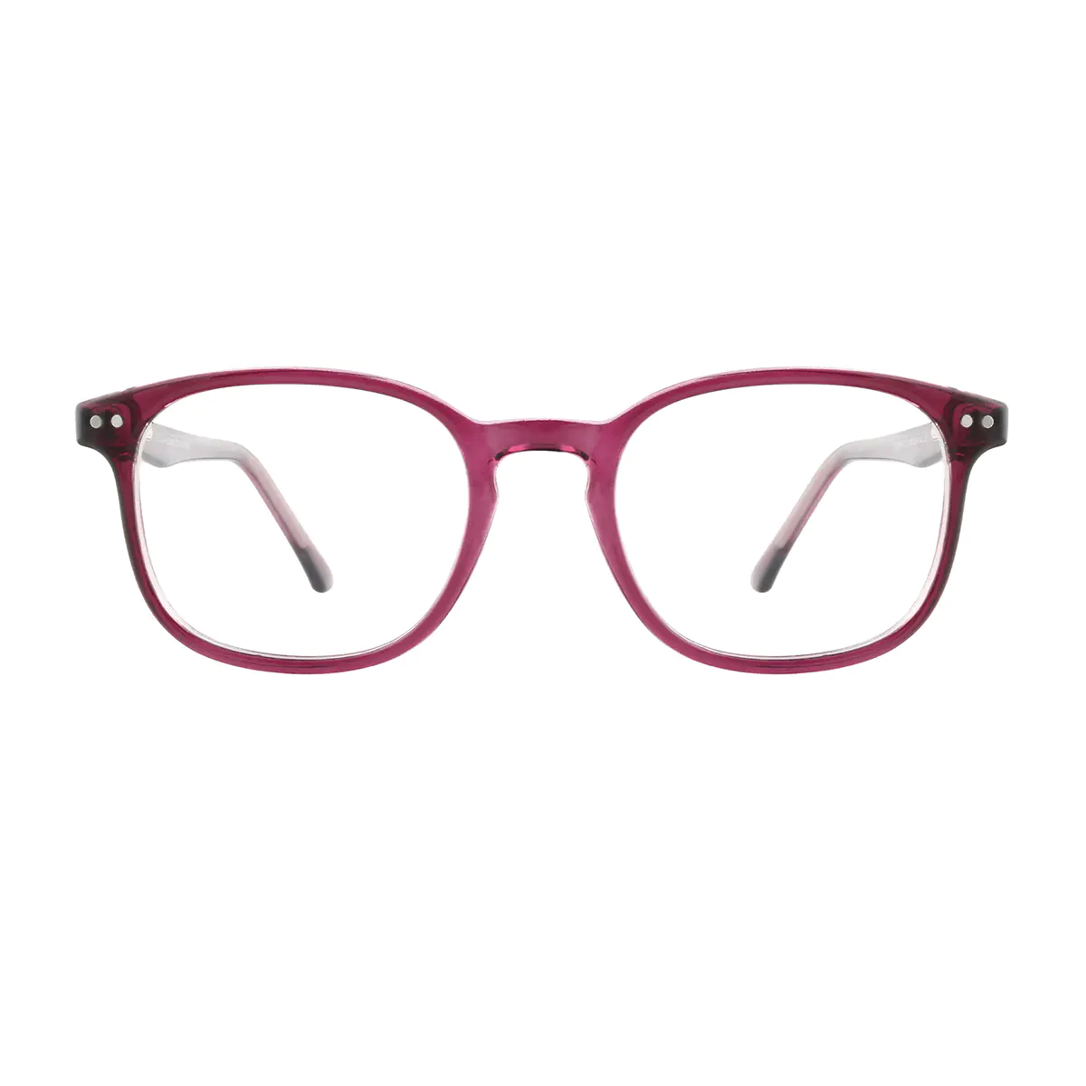 Square Purple Reading Glasses