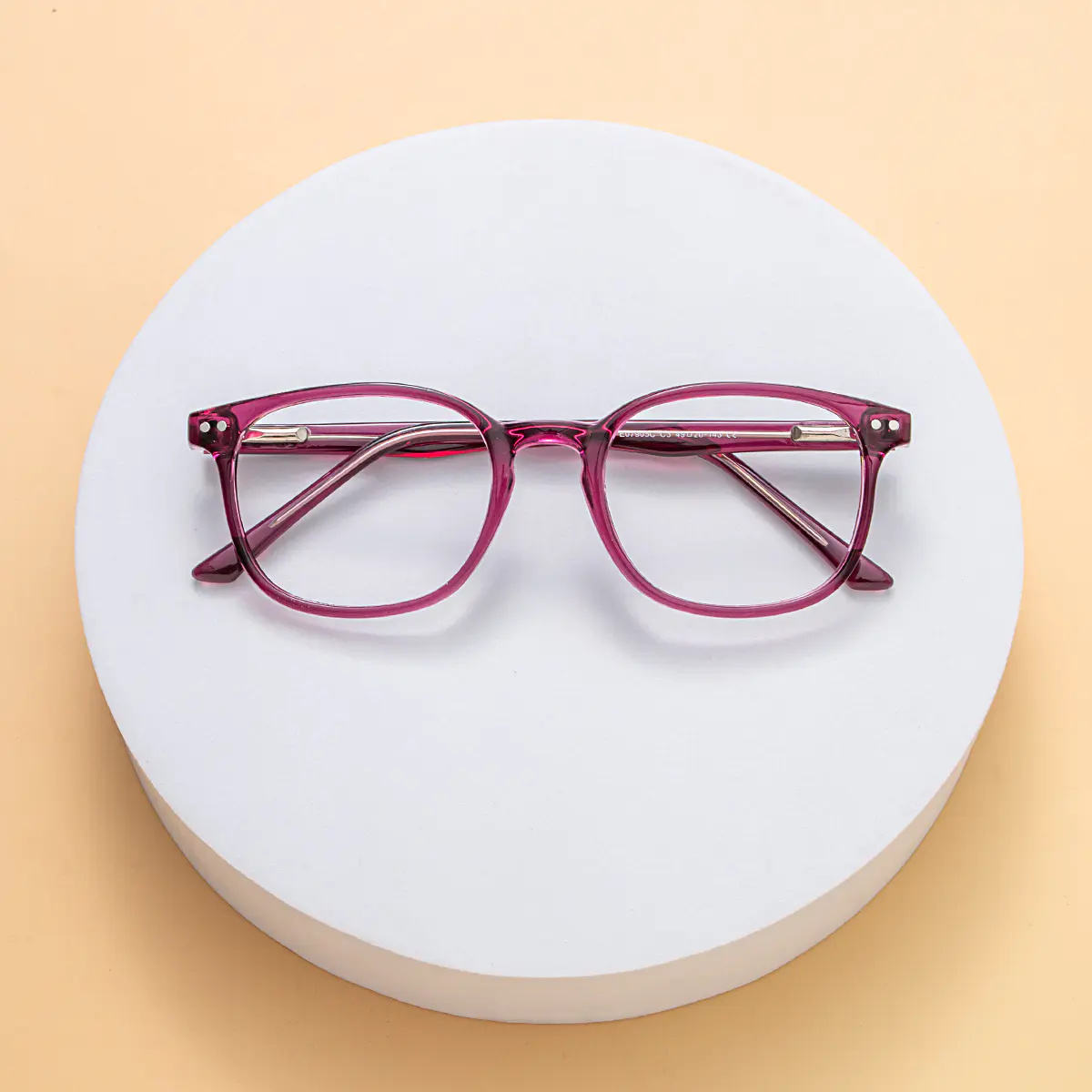Square Purple Reading Glasses