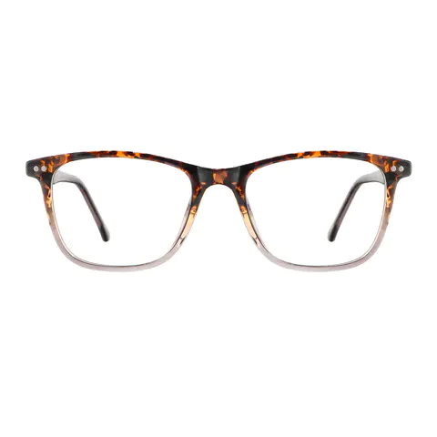 Rectangle Tortoiseshell/Clear Reading Glasses