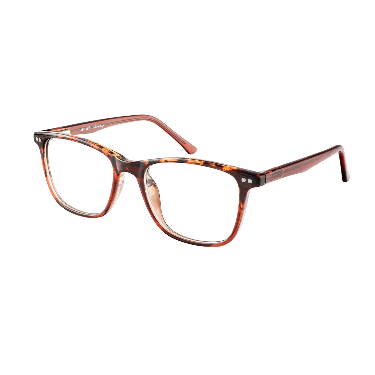 Rectangle Tortoiseshell/Brown Eyeglasses