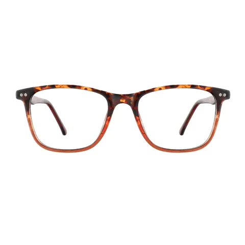 Rectangle Tortoiseshell/Brown Eyeglasses