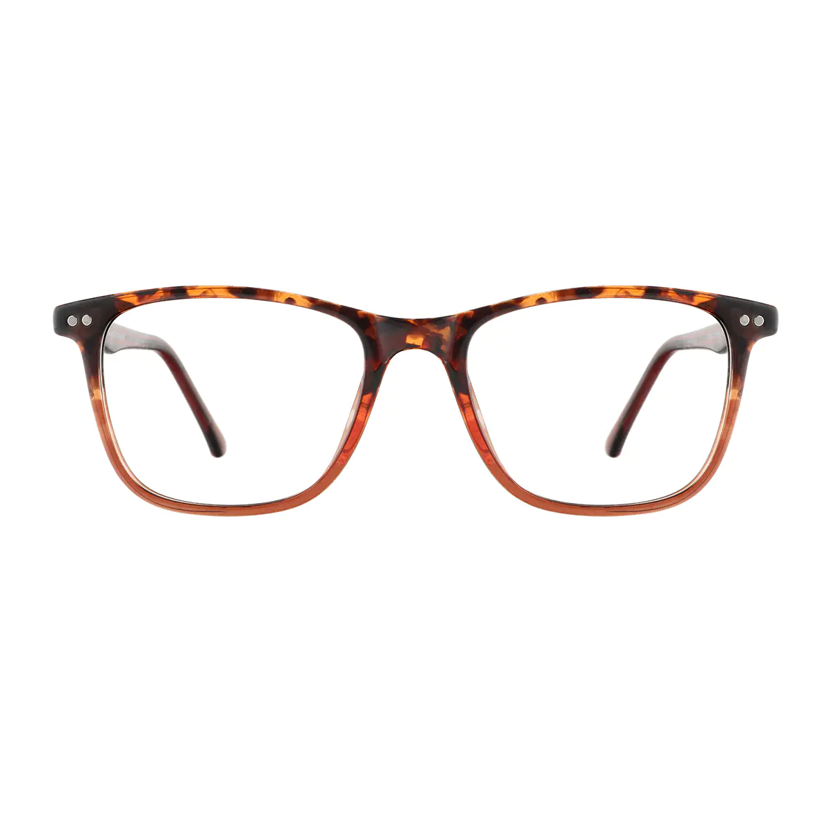 Rectangle Tortoiseshell/Brown Eyeglasses