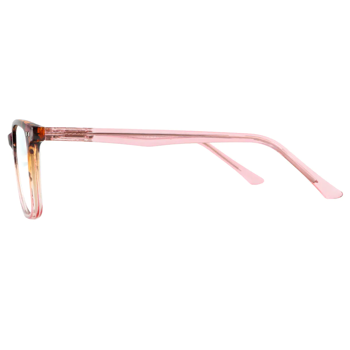 Rectangle Tortoiseshell/Pink Eyeglasses