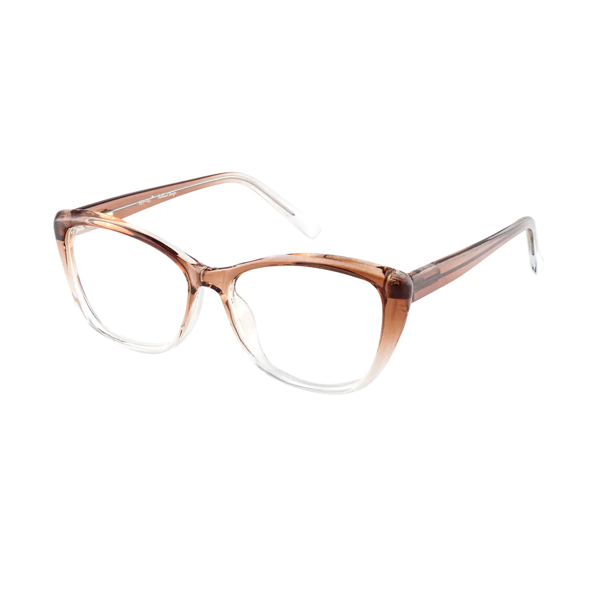 Square Brown/Clear Reading Glasses