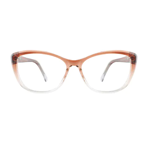 Square Brown/Clear Reading Glasses