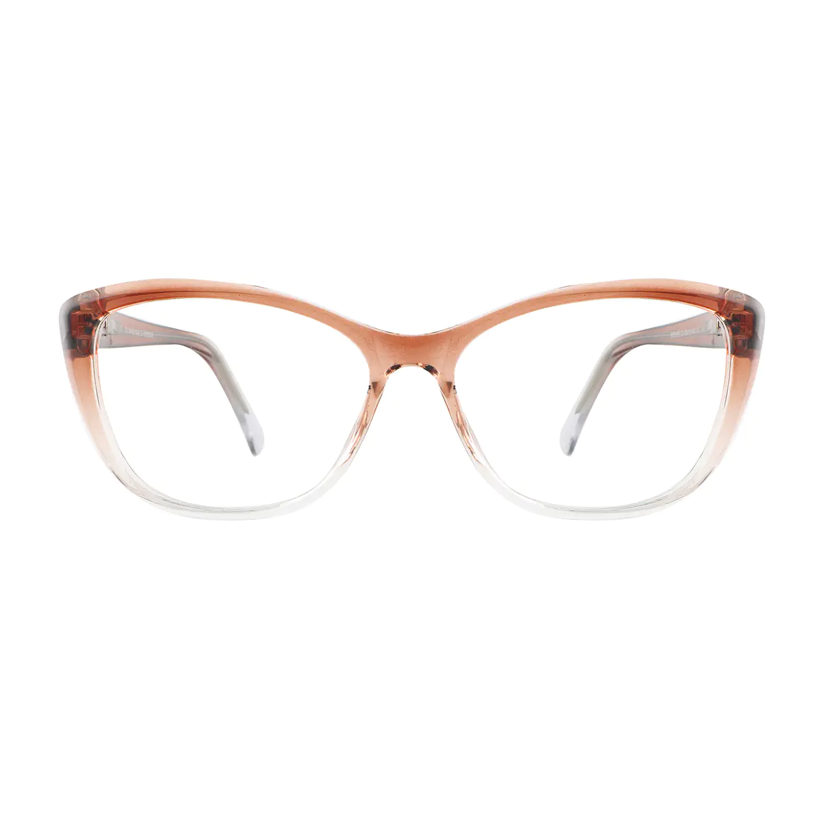 Square Brown/Clear Reading Glasses