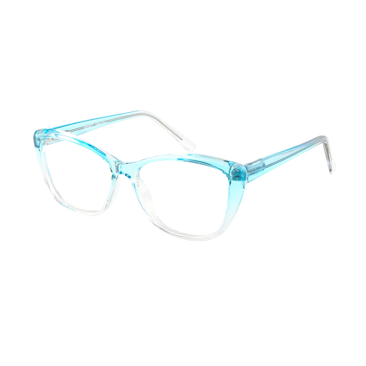 Square Blue/Clear Eyeglasses