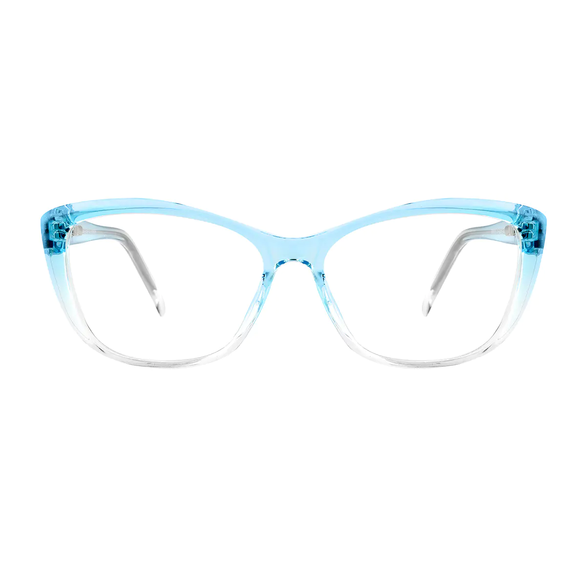 Square Blue/Clear Eyeglasses