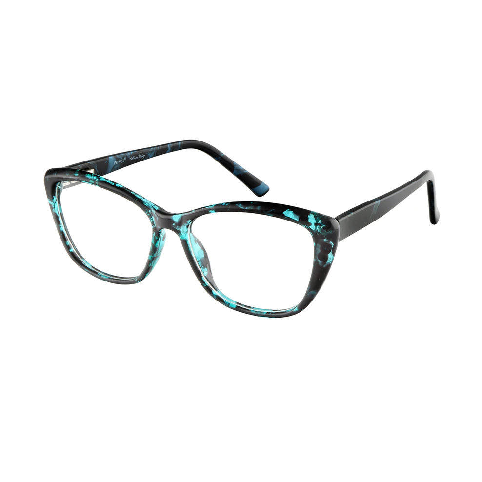 Square Black/Blue Eyeglasses
