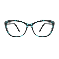 Square Black/Blue Eyeglasses