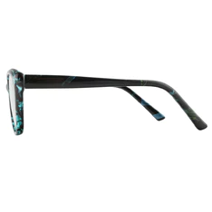 Square Black/Blue Eyeglasses