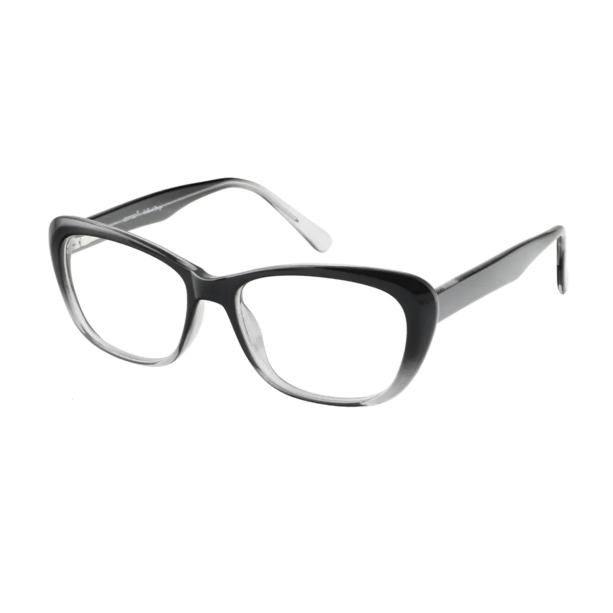 Rectangle Gradient Black Eyeglasses