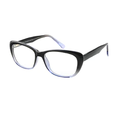 Rectangle Black/Blue Eyeglasses