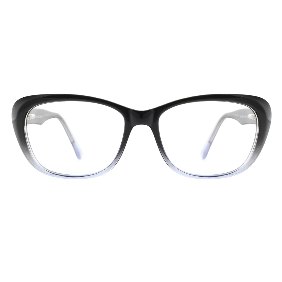Rectangle Black/Blue Eyeglasses