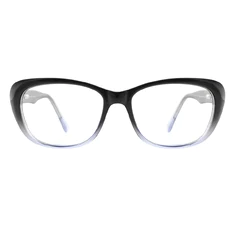 Rectangle Black/Blue Eyeglasses
