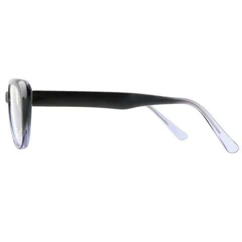 Rectangle Black/Blue Eyeglasses