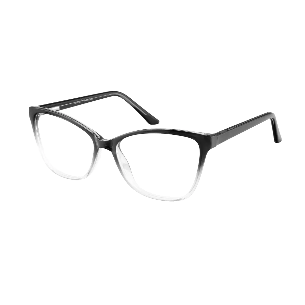 Cat-eye Black/Clear Reading Glasses