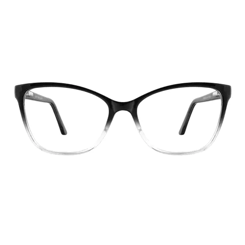 Cat-eye Black/Clear Reading Glasses