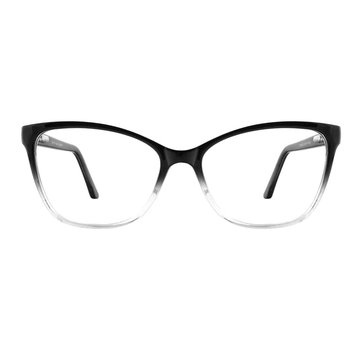 Cat-eye Black/Clear Reading Glasses