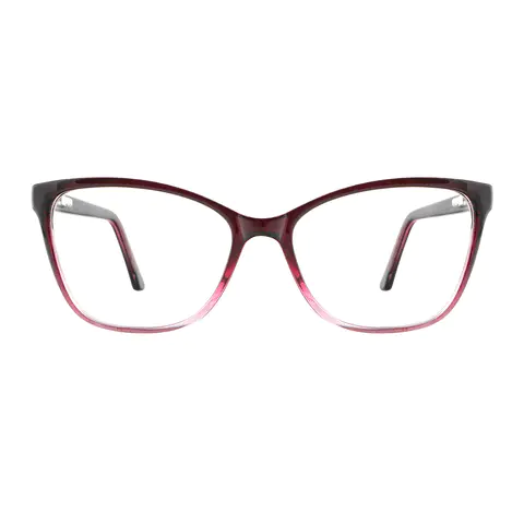 Cat-eye Gradient Brown Eyeglasses