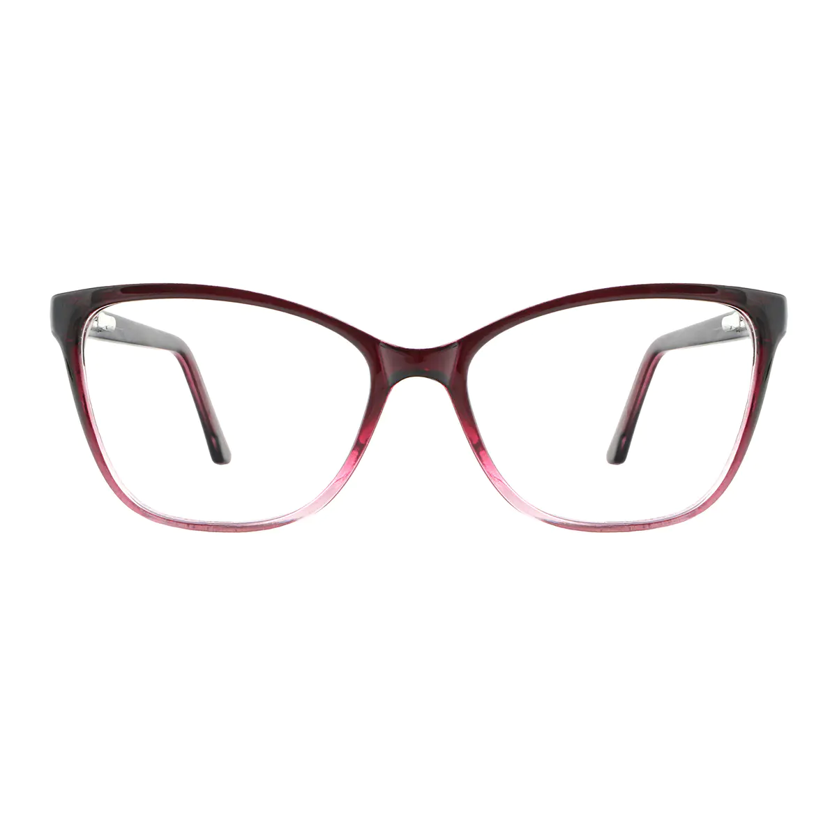 Cat-eye Gradient Brown Eyeglasses