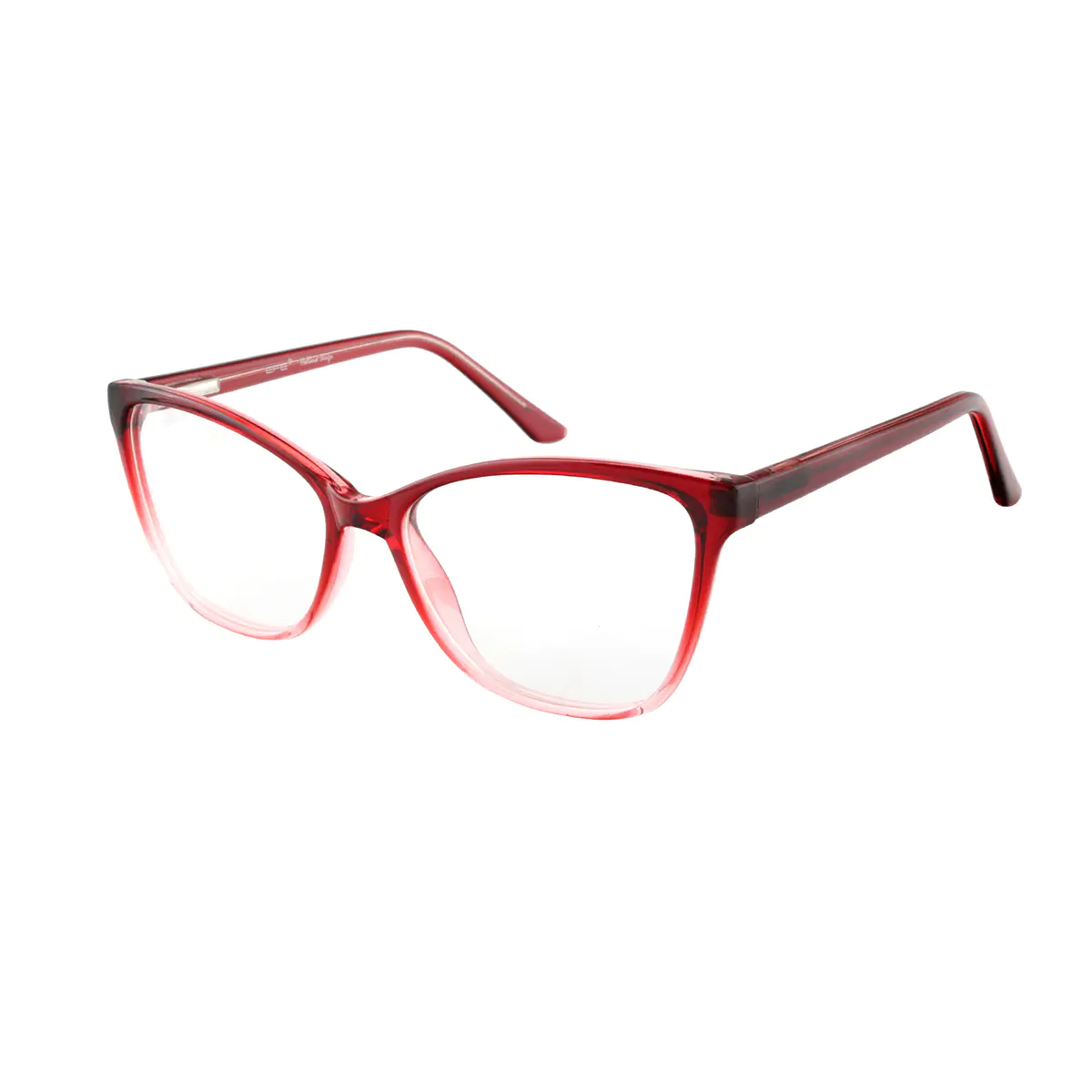 Cat-eye Gradient Red Eyeglasses