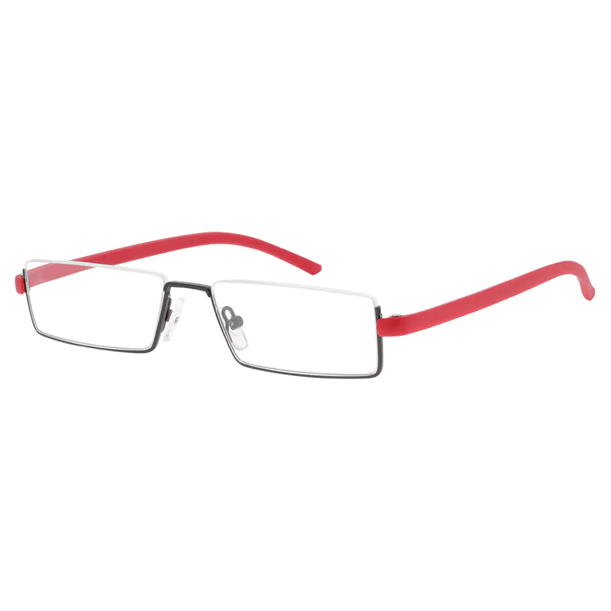 Rectangle Red Reading Glasses
