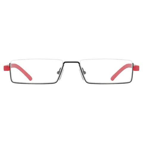 Rectangle Red Reading Glasses