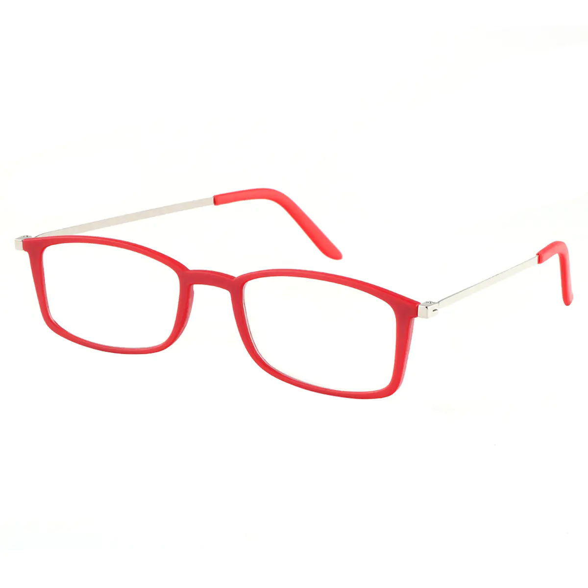 Rectangle Red Reading Glasses