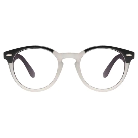 Round Black Reading Glasses