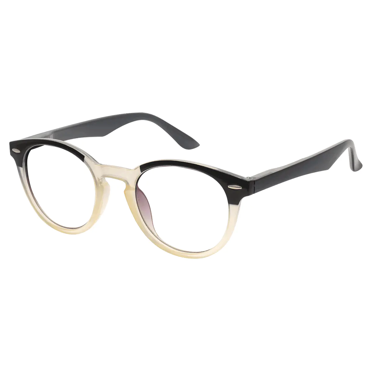 Round Brown Reading Glasses