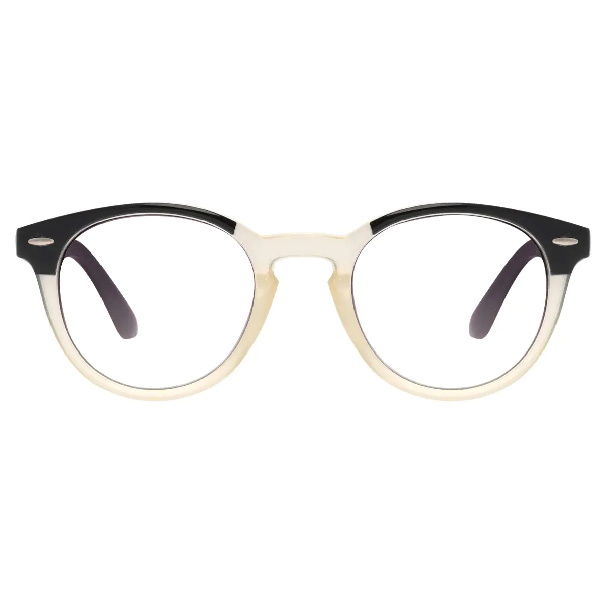 Round Brown Reading Glasses