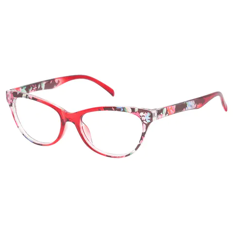 Cat-eye Red Reading Glasses