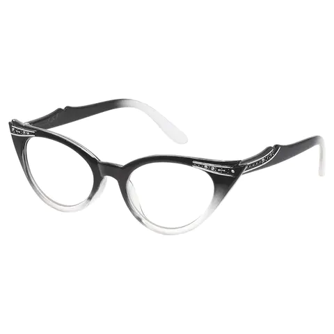 Cat-eye Black Reading Glasses