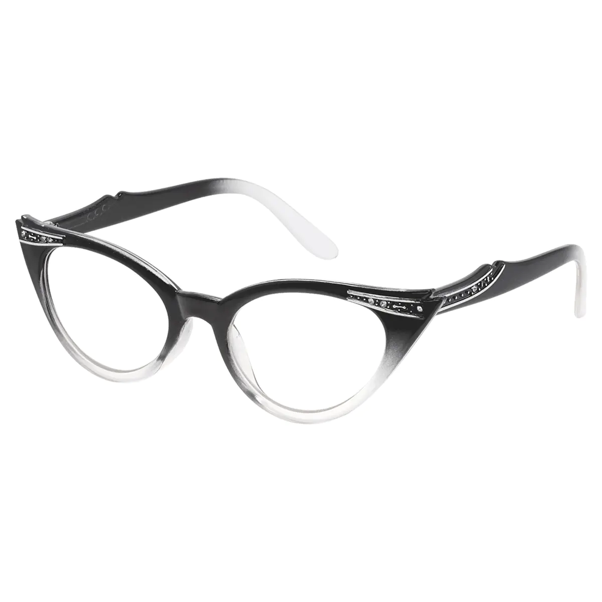 Cat-eye Black Reading Glasses