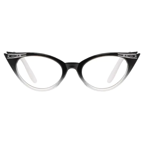 Cat-eye Black Reading Glasses