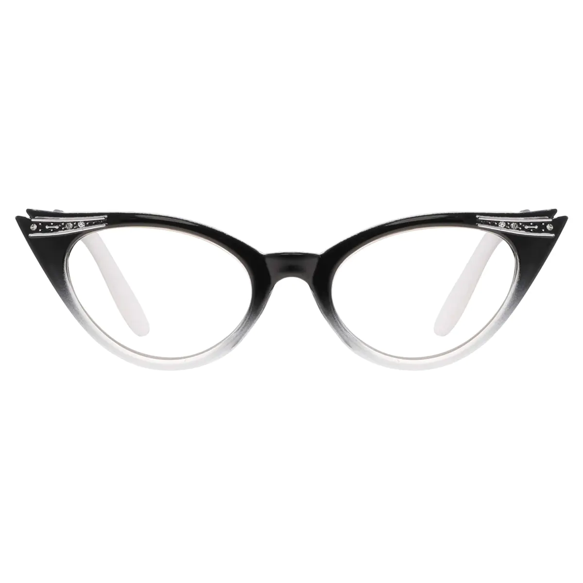 Cat-eye Black Reading Glasses