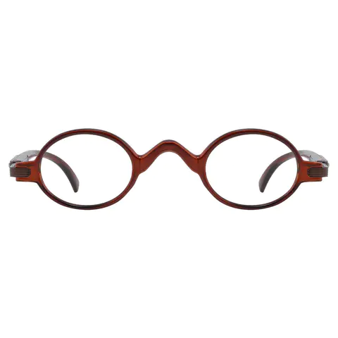 Round Dark Tortoiseshell Reading Glasses