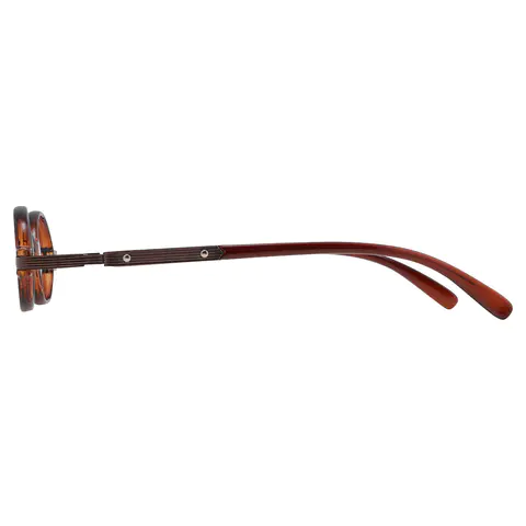 Round Dark Tortoiseshell Reading Glasses