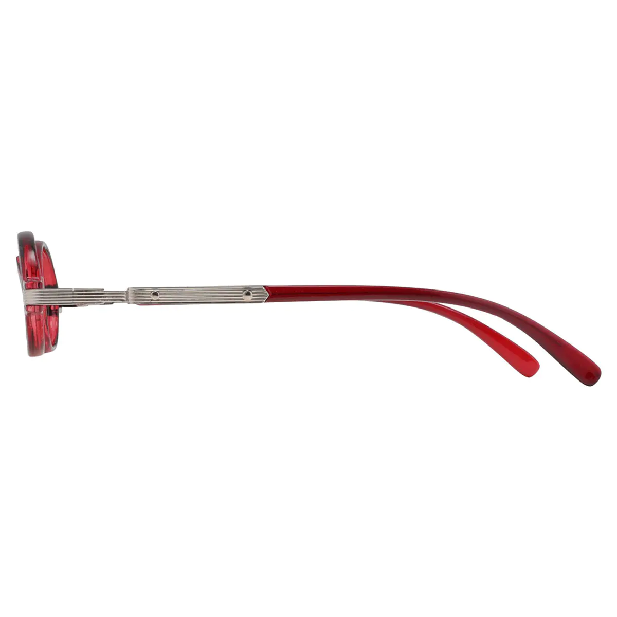 Round Red Reading Glasses