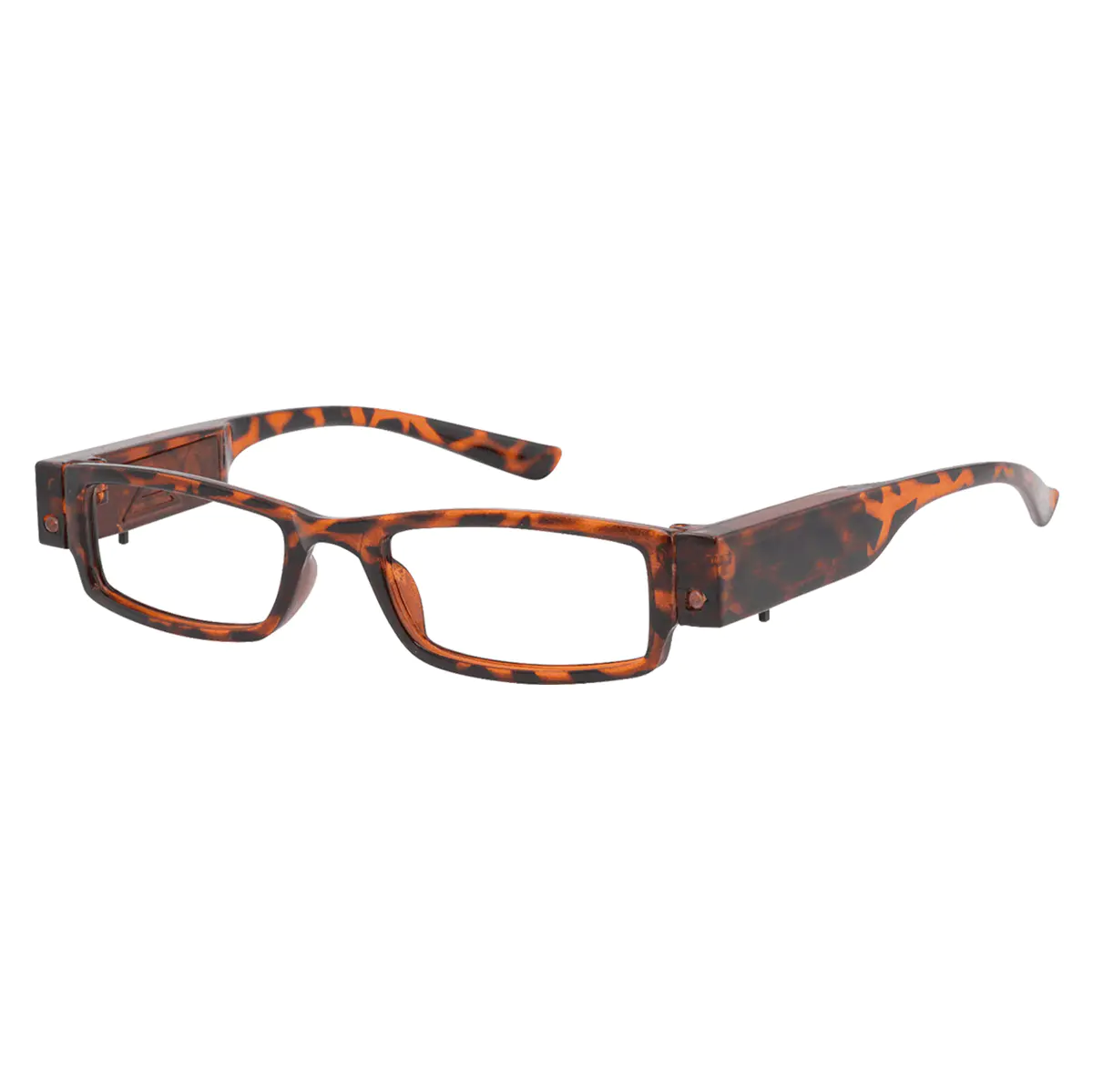 Rectangle Tortoiseshell Reading Glasses