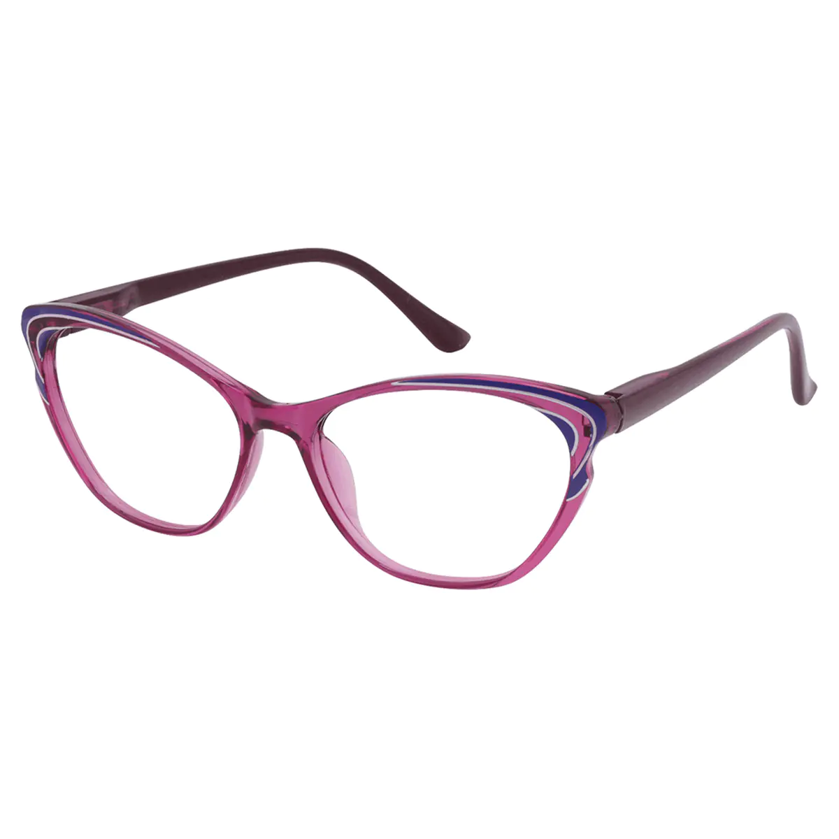 Cat-eye Purple Reading Glasses