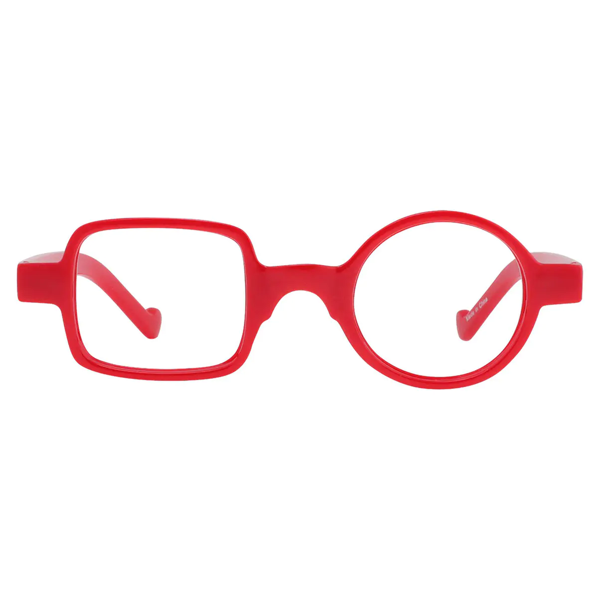 Geometric Red Reading Glasses