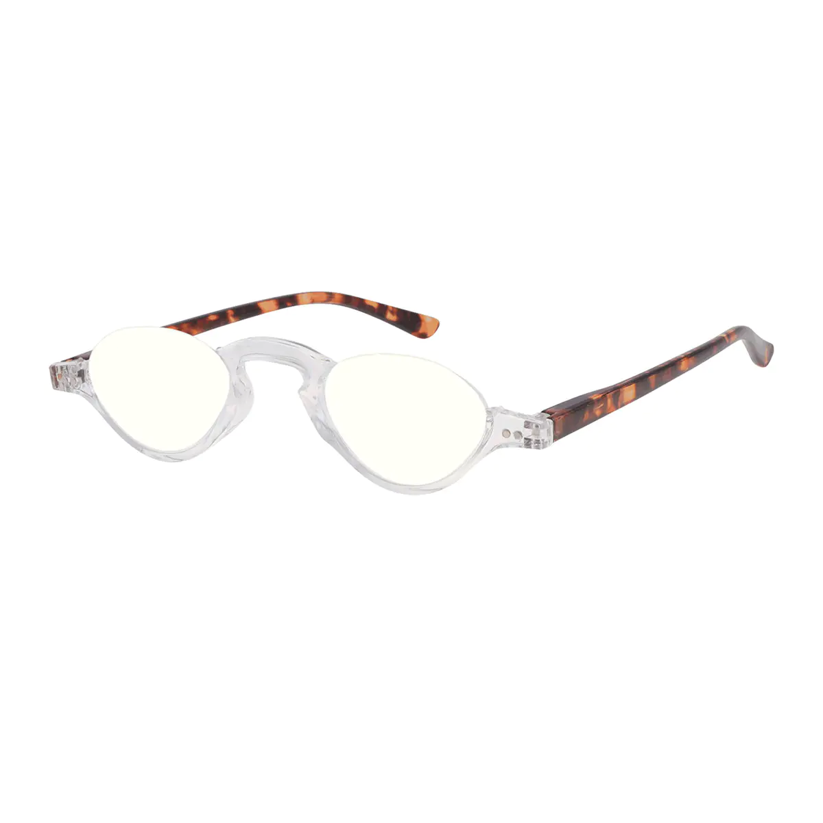 Oval Clear Reading Glasses
