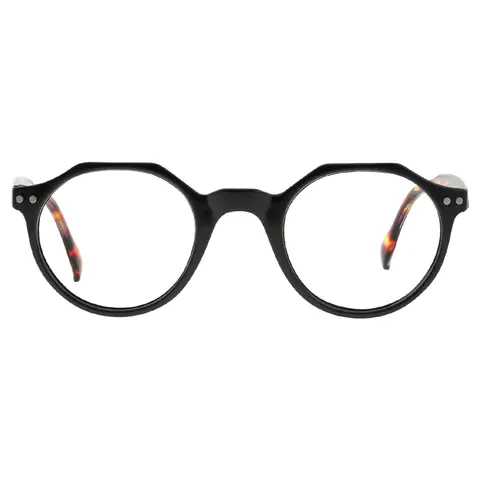 Round Black Reading Glasses
