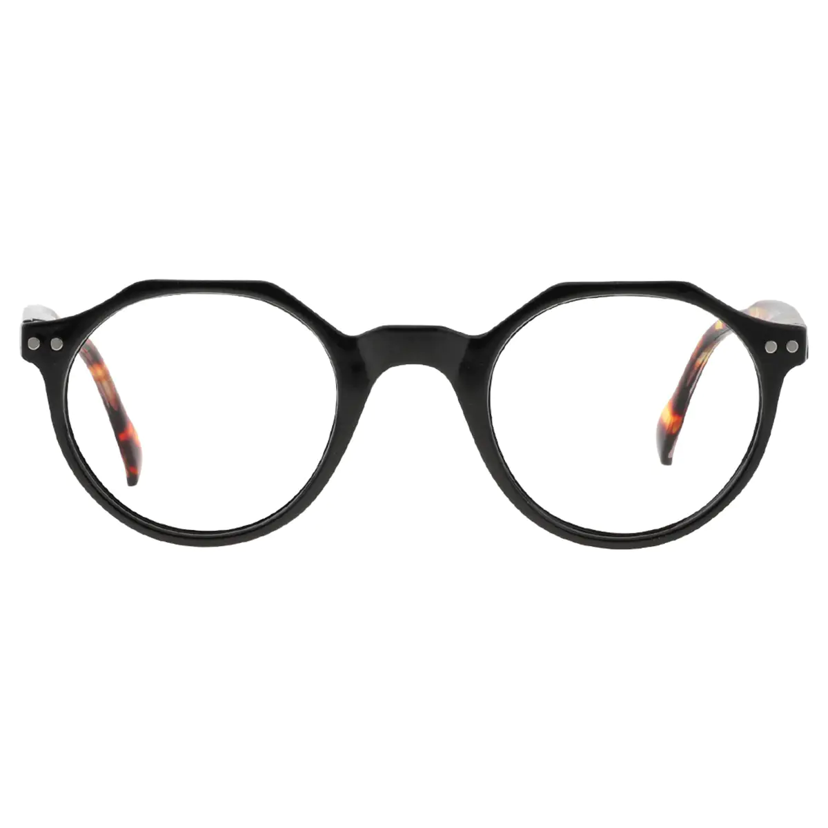 Round Black Reading Glasses