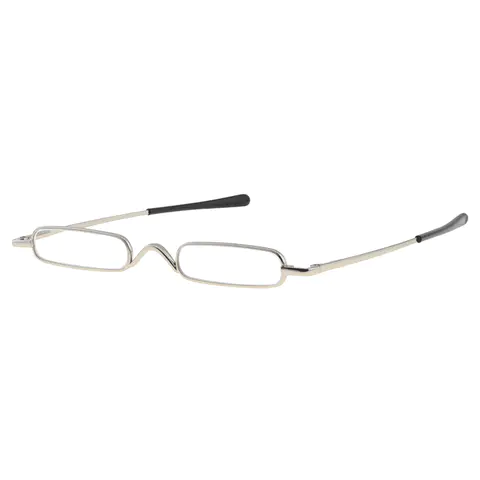 Geometric Silver Reading Glasses